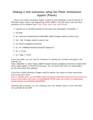 Fillable Online Making A Web Animation Using The Flash Animations Fax