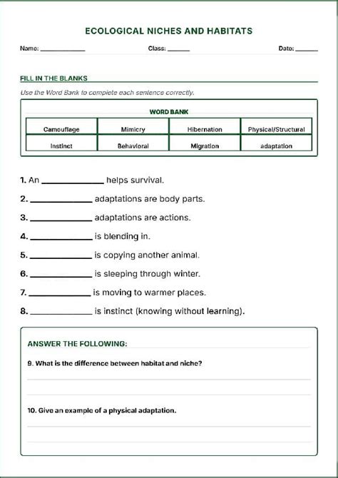 sol  ecological niches  habitats grade  virginia sol science