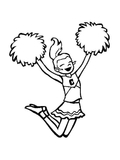 cheerleader coloring pages