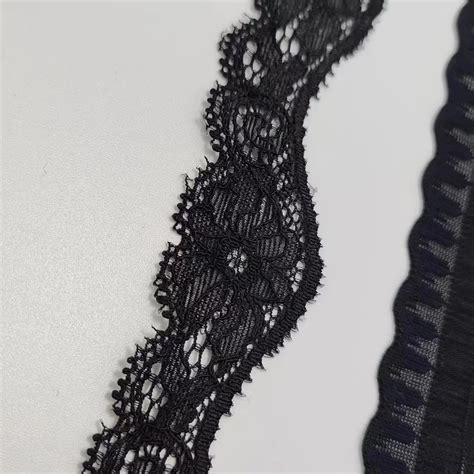 Elastic Lace Beautiful Sexy Stretch Lace Material For Lingerie Black Lace African Fabric