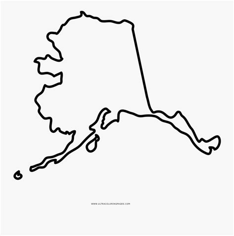 Alaska Map Coloring Page