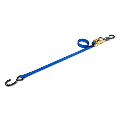 1 X 6 Ratchet Tie Down Strap With S Hook Blue Macs Custom Tie Downs