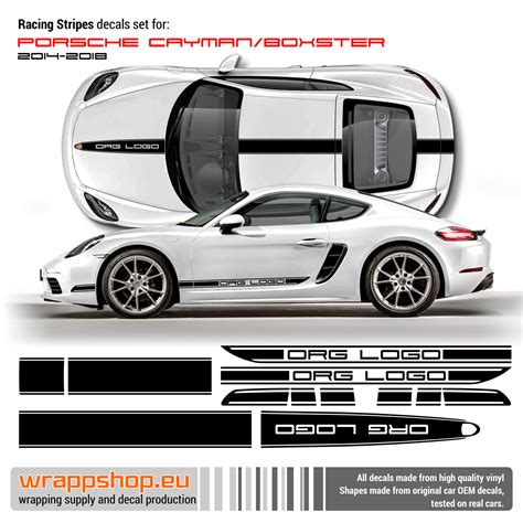 Racing Stripes set for Porsche Cayman / Boxster 2014 - 2018 | eBay