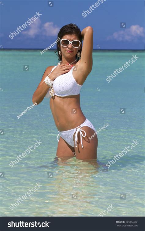 Beautiful Sexy Girl Bikini On Beach Stock Photo Shutterstock