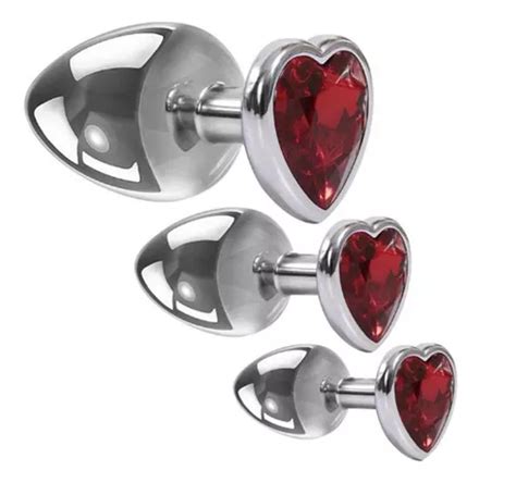 Pz Butt Plug Anal Metal Joya Dilatador Sexual Coraz N Gema Mercadolibre