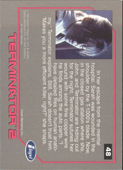 1991 Impel Terminator Ii 48 Terminator Sews Up Sarahs Wound Nm Mt