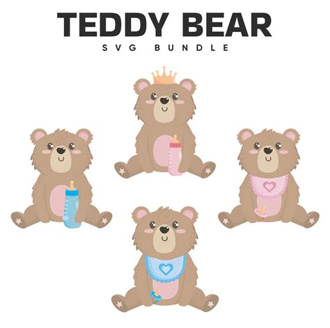 4 Free Teddy Bear Svg Masterbundles