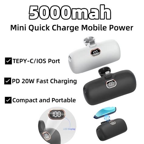 Sg Local Mah Fast Charging Power Bank Pd W Portable Mini