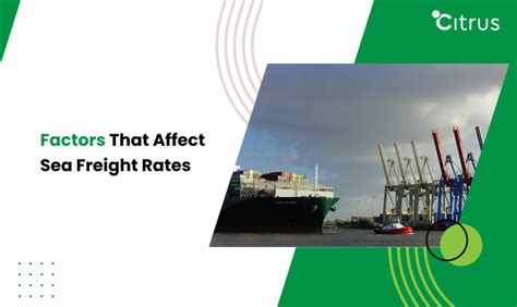 What Are The Factors That Affect Sea Freight Rates Citrus