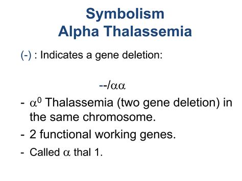 Thalassemias A Comprehensive Review Ppt