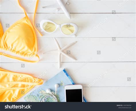 Top View Travel Concept Bikini Map Stock Photo 1433706764 Shutterstock