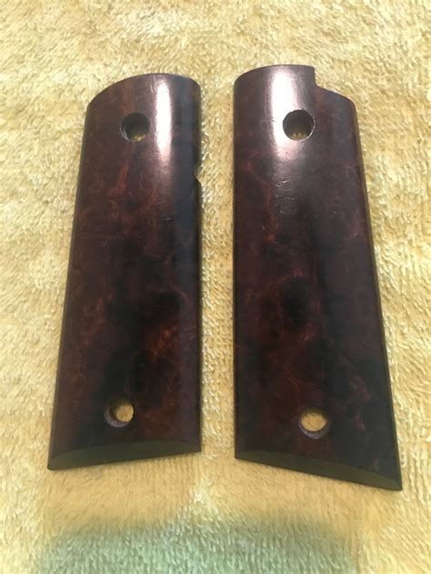 Desert Ironwood Burl Grips 1911 Firearm Addicts