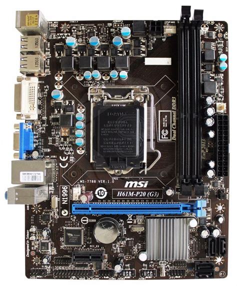 For+MSI+H61M-P20+(G3)+MS-7788+VER:1.0+Socket+LGA115X+Intel+mATX ...