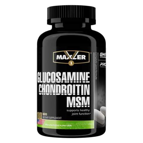 Глюкозамин, хондроитин и МСМ Maxler Glucosamine Chondroitin MSM 180 ...