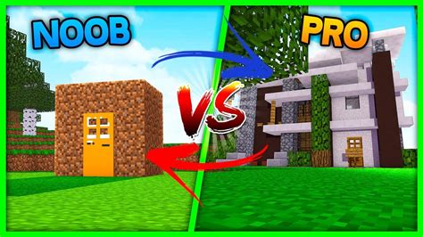 Minecraft NOOB HOUSE VS PRO HOUSE House Vs House Challenge YouTube