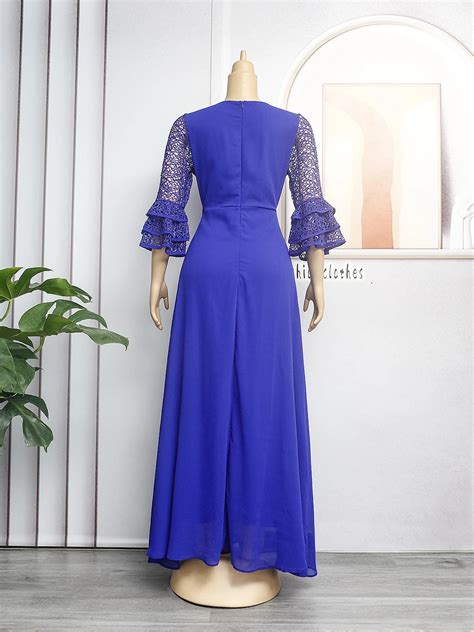 Latest Arrival African Dresses For Women Clothing Plus Size Lace Heavy