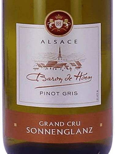 Cave De Beblenheim Baron De Hoen Pinot Gris Alsace Grand Cru