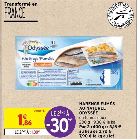 Promo Harengs Fum S Au Naturel Odyss E Chez Intermarch Hyper