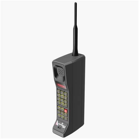 Motorola Dynatac 8500x Vintage Mobile Phone 3d Model 34 3ds Blend