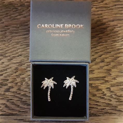 Palm Tree Earrings, Tropical Stud Earring, Boho Beach Jewellery
