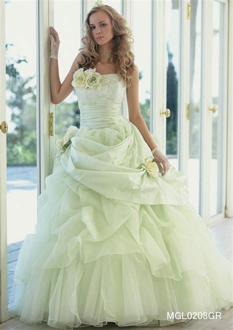 Light Green Wedding Dress