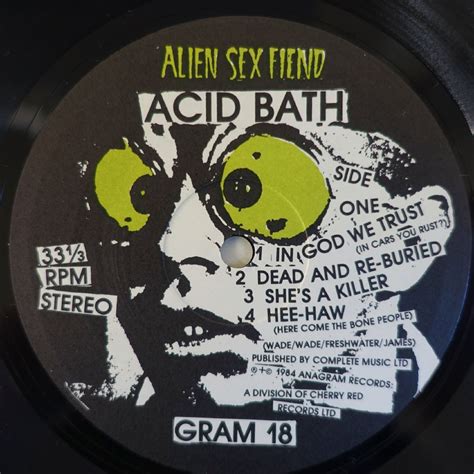 Yahoo オークション 美品 UK盤Alien Sex Fiend Acid