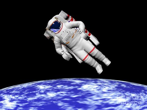 Astronaut Floating In Space