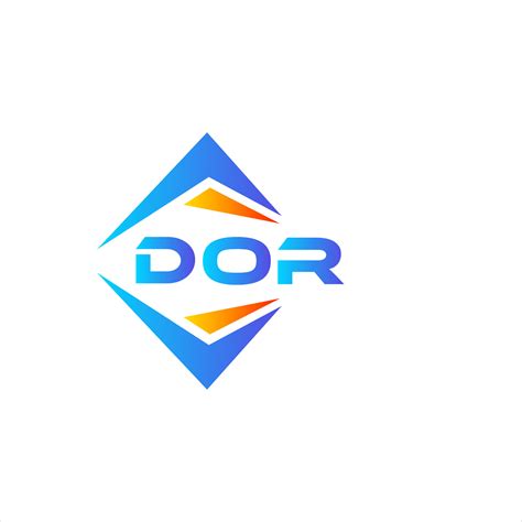 dor abstract technology logo design  white background dor creative