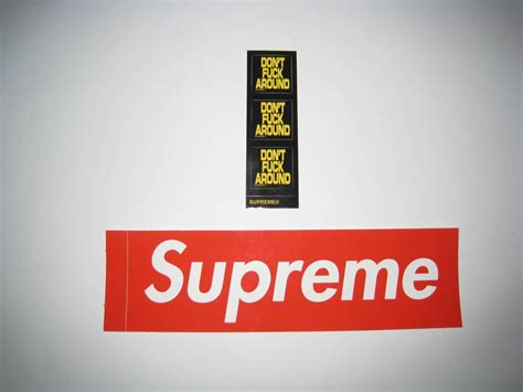 Supreme FW Dont Fuck Around Tee Box Logo Sticker シュプリーム ドントファック