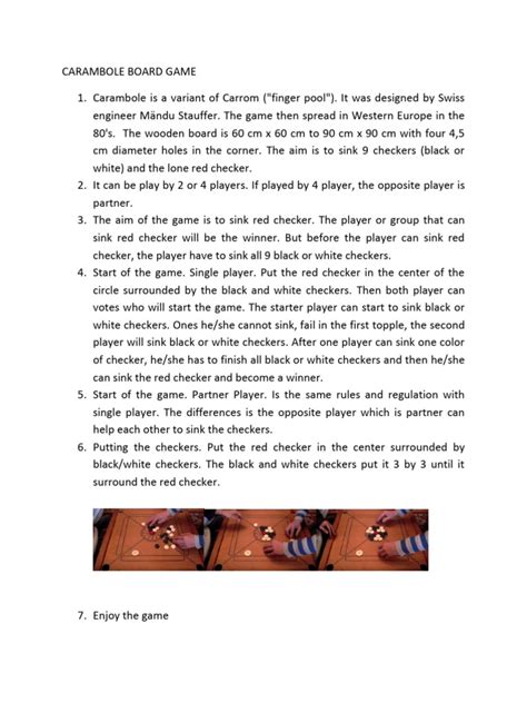 how to play carambole billiards