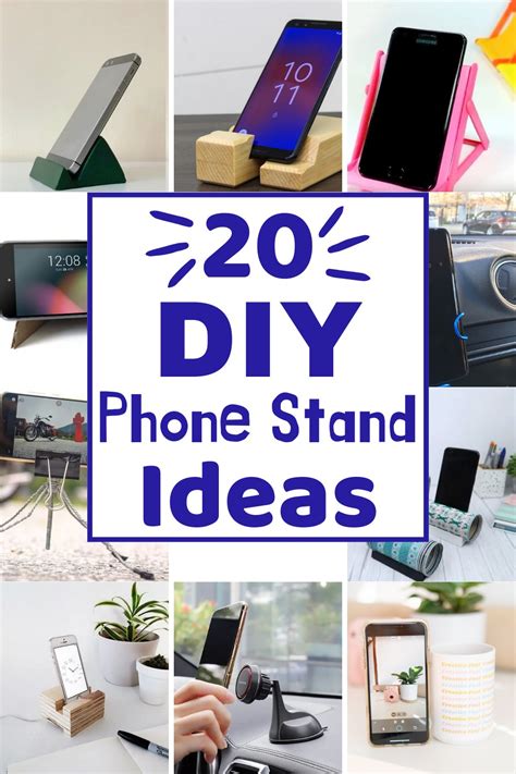 20 DIY Phone Stand Ideas To Hold Your Tablet - Julie Ann Art