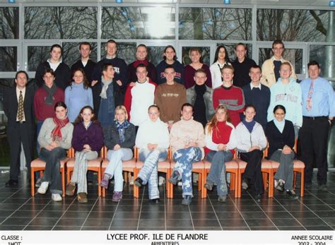 Photo de classe 1 HOT de 2003 Lycée Professionnel Ile De Flandres Copains d avant
