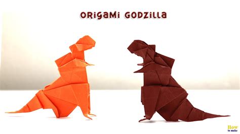 Origami Godzilla How To Make A Paper Godzilla Step By Step