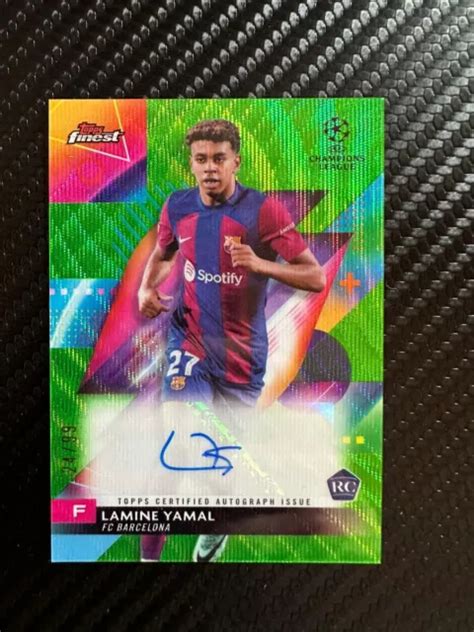 Topps Ucc Finest Lamine Yamal Rookie Auto Variazione