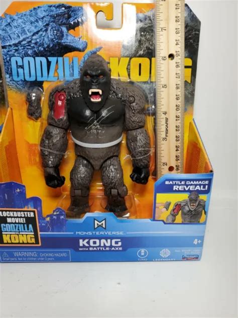 PLAYMATES MONSTERVERSE GODZILLA Vs Kong Godzilla Battle DamageKong