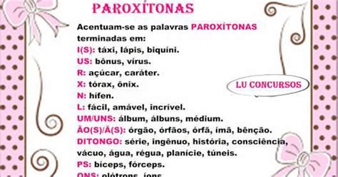 Quais Paroxitonas São Acentuadas - Duas palavras paroxítonas acentuadas terminadas em ditongo - brainly.com.br