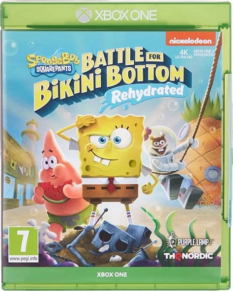 Spongebob Squarepants Xbox One Battle For Bikini Bottom Rehydrated New Sealed Picclick Uk