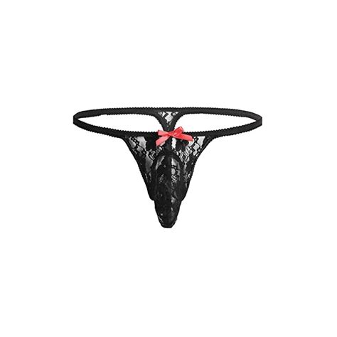 Yuumin Mutandine Da Uomo In Pizzo Trasparente Sexy Hot Per Sesso G String Tanga Thong Slip