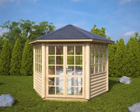 Kiosque De Jardin Moderne De 6 M2 Hansa Seattle Kit Et Bois Premium