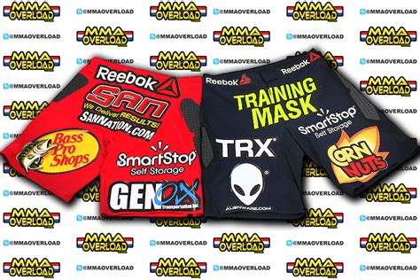 Custom Printed Logo On Mma Ufc Shorts