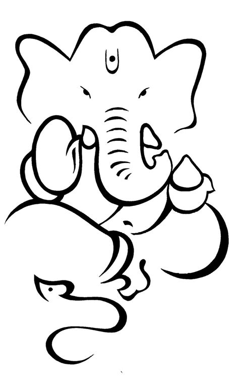 easy ganesha drawing  getdrawings