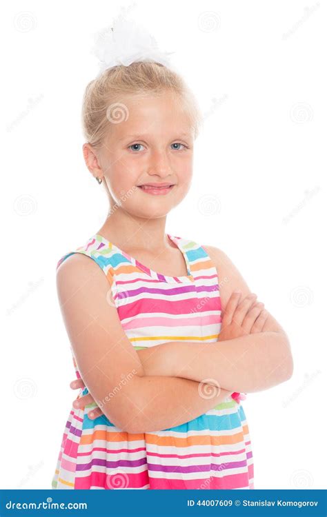 Portrait D Une Belle Fille Blonde Image Stock Image Du Fond Beau 44007609