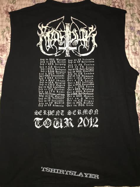 Marduk Serpent Sermon Tour 2012 TShirtSlayer TShirt And BattleJacket