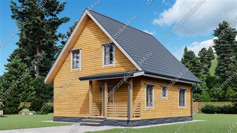 Купить дом из бруса "Популярный" в Москве | Шумная стройка