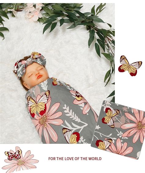 Pcs Set Baby Swaddle Newborn Soft Modal Blanket Infant Organic Cotton