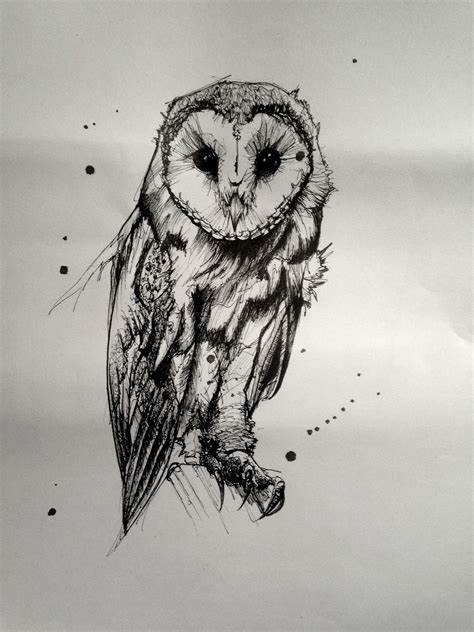 With A Bare Branche Over My Left Shoulder Owl Tattoo Drawings Owls