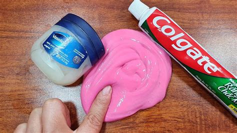 No Glue Toothpaste Vaseline Slime How To Make Jiggly Slime With Colgate Toothpaste Youtube