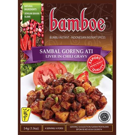 Indonesian Instant Seasoning Dish Bamboe Bumbu Authentic Indonesia