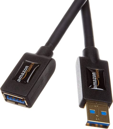 Amazon Basics Cavo Prolunga Usb A Maschio A Femmina 1 M Nero