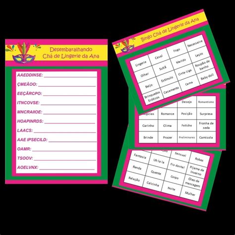 Kit De Brincadeiras Ch De Lingerie Carnaval Elo